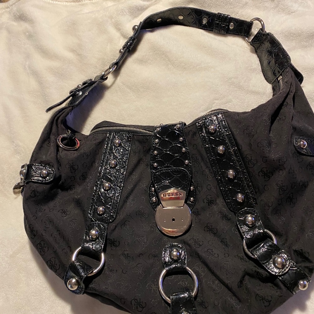 Guess logo hobo bag